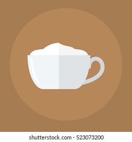 cup of cappuccino flat icon