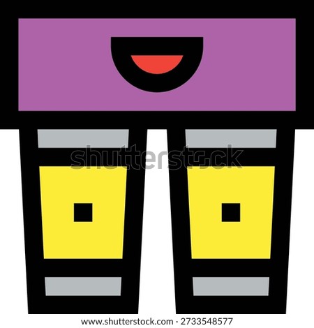 Cup Carrier Vector Icon Design Illustration