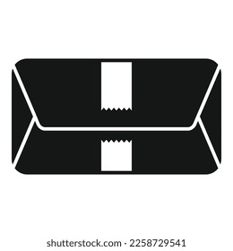 Cup carton box icon simple vector. Eco bag. Fabric ecology