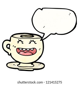Becher-Cartoon-Charakter