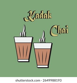 Tasse Chai, Tasse Tee, Tee-Vektor, Hintergrund, Tee-Poster, Chai-Poster, Hintergrund.