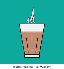 Xícara de Chai, Xícara de chá, vetor de chá, fundo, cartaz de chá, cartaz de chá, fundo.