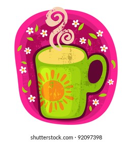 Cup of chamomile tea