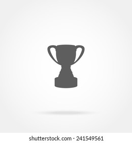 Cup champion icon vector