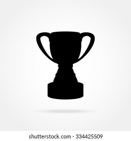 Cup champion icon vector