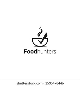 Cup and Check Symbol for beverage and food logo industry idea