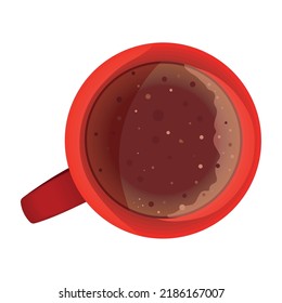 Tasse Schokolade einzeln auf Ikone