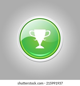 Cup Circular Vector Green Web Icon Button