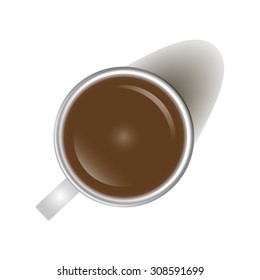 Cup of cocoa. Vector icon