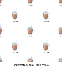 Cup of cocoa.Different types of coffee single icon in cartoon style vector symbol stock illustration web.