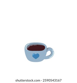 cup of cofee with love illustration