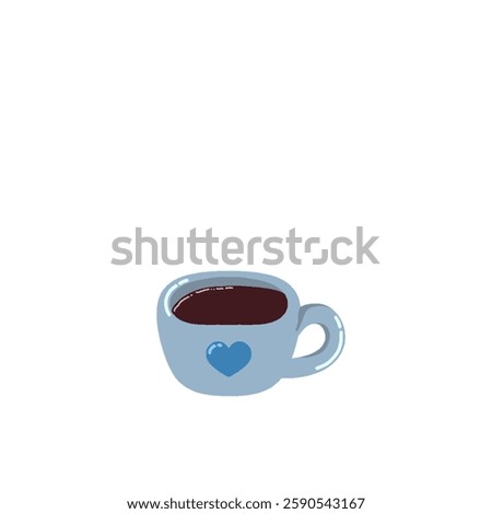cup of cofee with love illustration