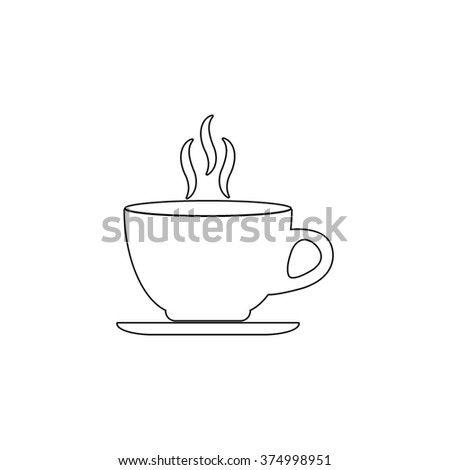 Cup of cofee -  vector icon
