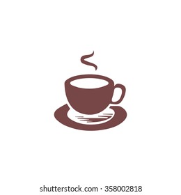 Cup Of Coffe. Colorful Vector Icon. Simple Retro Color Modern Illustration Pictogram. Collection Concept Symbol For Infographic Project And Logo