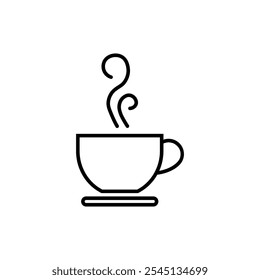 A cup of coffe icon set. Vector illustration.