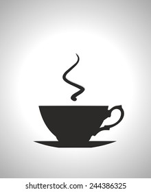 The cup of coffee