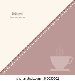 Cup of Coffee abstract vector background