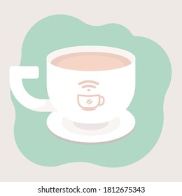 A cup of coffee after a hard day at work.