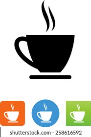 Cup of coffee with aroma / steam icon