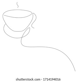 Cup of coffee background, vector illustration