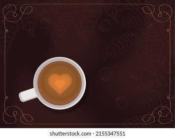 Tasse Kaffeebanner-Stil