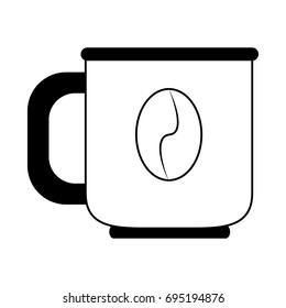 cup coffee bean icon image 