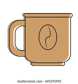 cup coffee bean icon image 