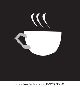 cup of coffee black and simple 