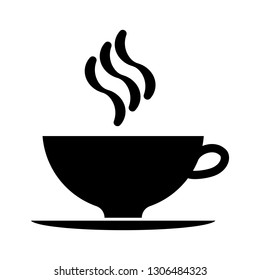 a cup of coffee. black and white vectoral illustration