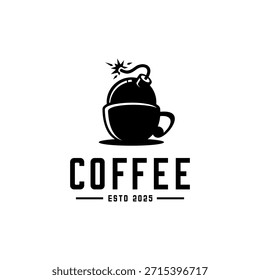 Una taza de café con bomba