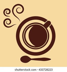 cup of coffee brown icon 