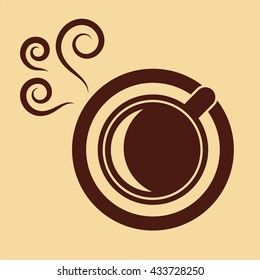 cup of coffee brown icon 