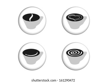 Cup of coffee - button
