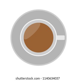 Cup of coffee colour icon, vector