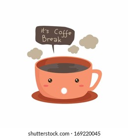 Kaffeebecher mit süßem Charakter