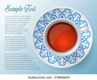 cup of coffee, decorative design