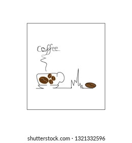 Cup of Coffee design.Vector illustration.
