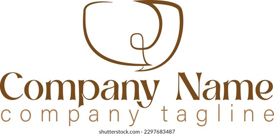eine Tasse Kaffee, um das Logo zu besprechen