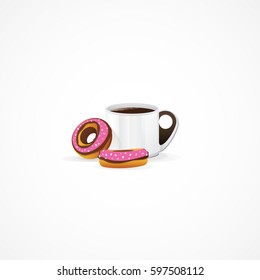 Cup of Coffee and Donuts.