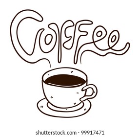 cup of coffee doodle