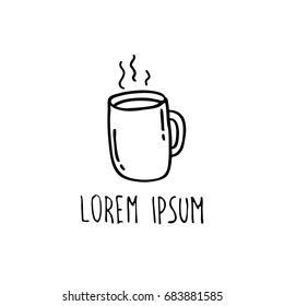 cup of coffee doodle icon
