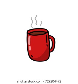 cup of coffee doodle icon