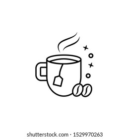 Cup coffee drink icon. Element of menu dishes icon