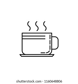 cup of coffee dusk icon. Element of drinks and beverages icon for mobile concept and web apps. Thin line cup of coffee icon can be used for web and mobile