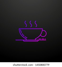 Cup of coffee dusk nolan icon. Elements of drinks and beverages set. Simple icon for websites, web design, mobile app, info graphics