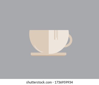 Cup Coffee Flat Design Concept