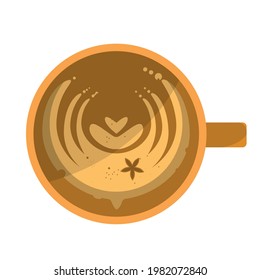 Cup of coffee with foamy
