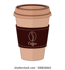 A cup of coffee to go