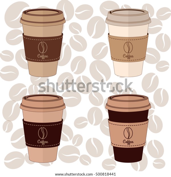 Cup Coffee Go Stock Vector (Royalty Free) 500818441