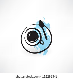 cup of coffee grunge icon